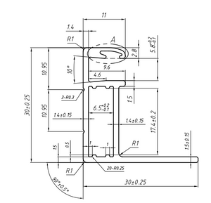 Aluminium Solar Frame 30x30 mm